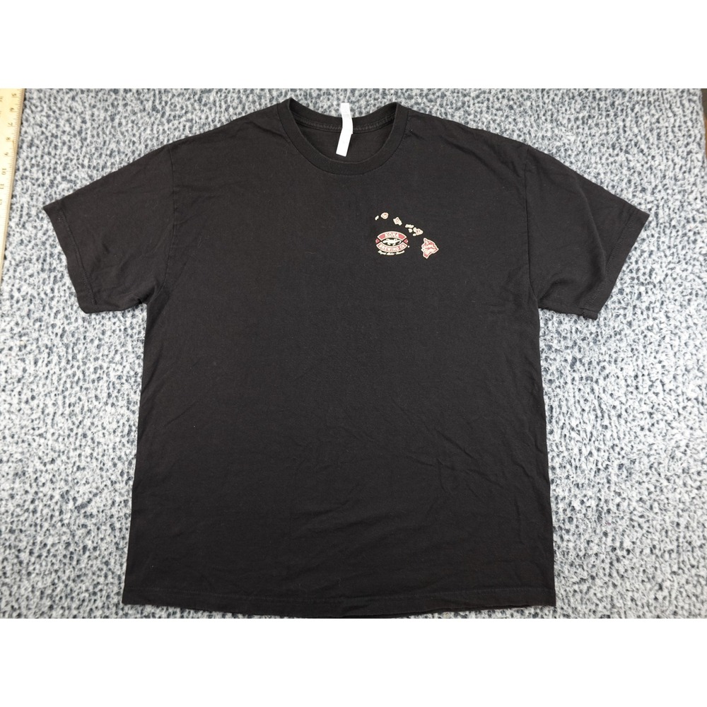 American Apparel T-Shirt Mens XL Black Kona Brewing Longboard Island Lager Surf